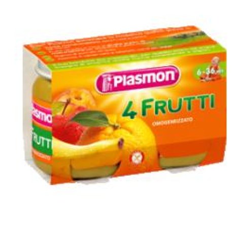 PLASMON OMOG 4 FRUTTI 2X104G PLASMON OMOG 4 FRUTTI 2X104G