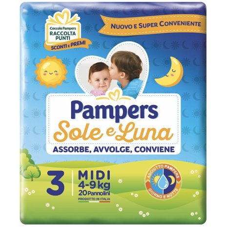 PAMPERS SOLE&LUNA MIDI 20PZ PAMPERS SOLE&LUNA MIDI 20PZ