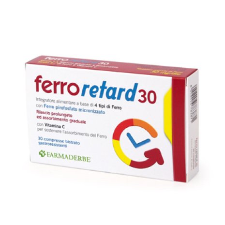 FERRO RETARD 30CPR (180077) FARM