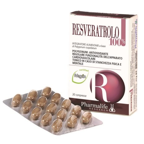 RESVERATROLO 100% 30CPR PHARMAL<