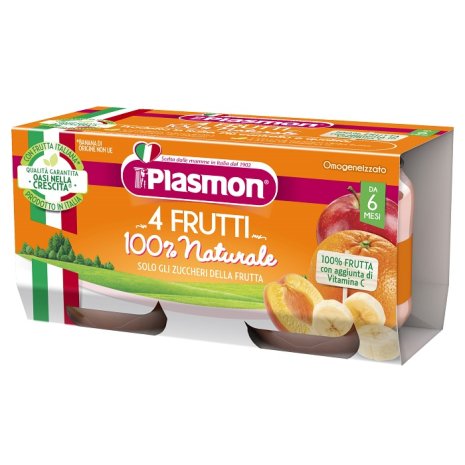 PLASMON OMOG 4 FRUTTI 2X80G PLASMON OMOG 4 FRUTTI 2X80G