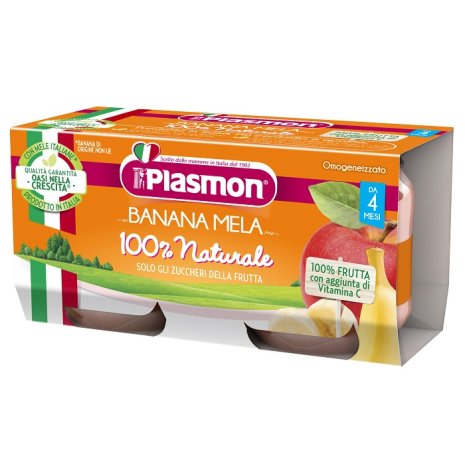 PLASMON OMOG BANANA MELA 2X80G PLASMON OMOG BANANA MELA 2X80G