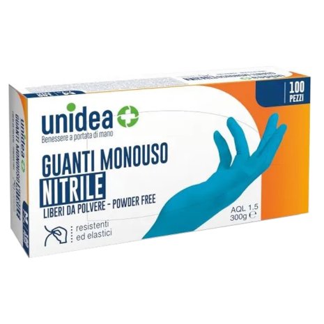UNIDEA GUANTI S/POLV NI M 100