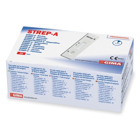 TEST STREPTO A PROFESS GIMA 20PZ TEST STREPTO A PROFESS GIMA 20PZ