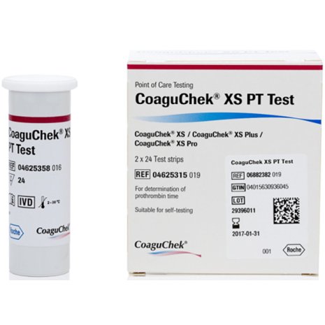 COAGUCHEK XS PT 2X24 TEST COAGUCHEK XS PT 2X24 TEST