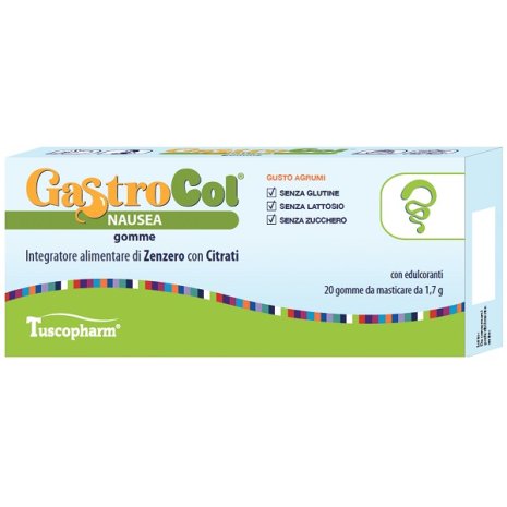 GASTROCOL NAUSEA GOMME GUSTO AGR GASTROCOL NAUSEA GOMME GUSTO AGR
