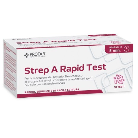 PROFAR TEST STREPTOCOCCO 10PZ
